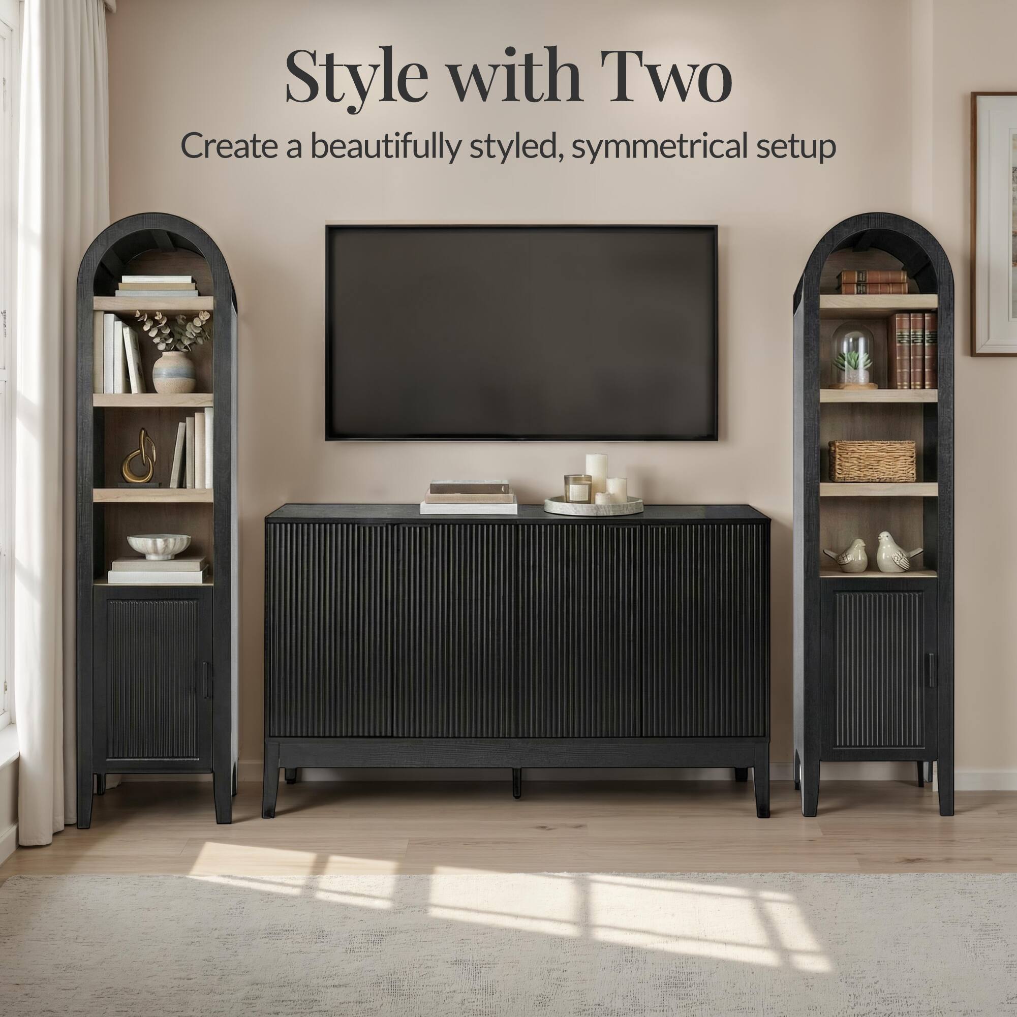 Style with Two  
Create a beautifully styled, symmetrical setup