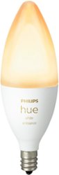 Philips - Geek Squad Certified Refurbished Hue E12 Smart LED Bulb - White Ambiance - Front_Zoom