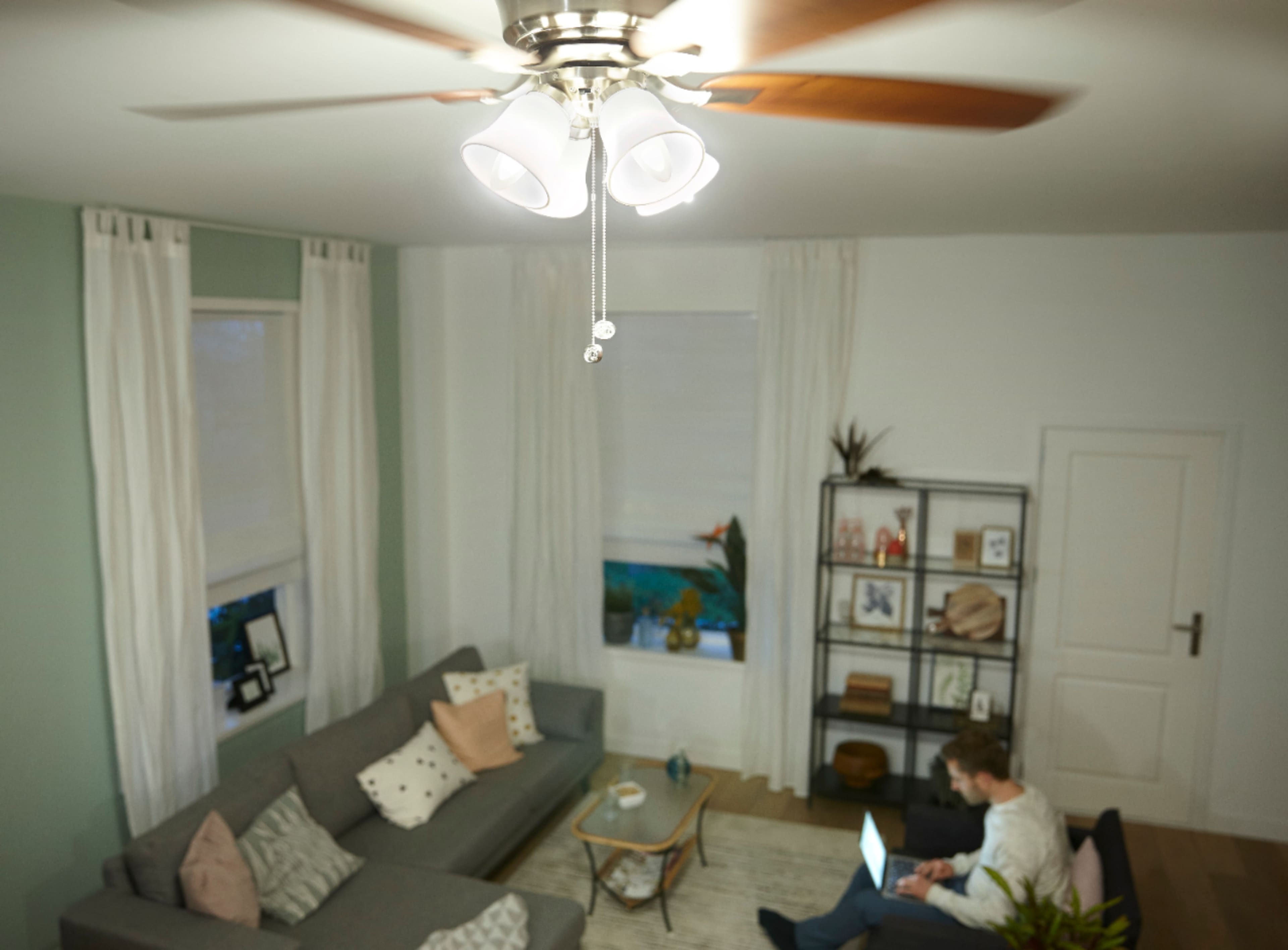 Alt View 11. Philips - Geek Squad Certified Refurbished Hue E12 Smart LED Bulb - White and Color Ambiance.