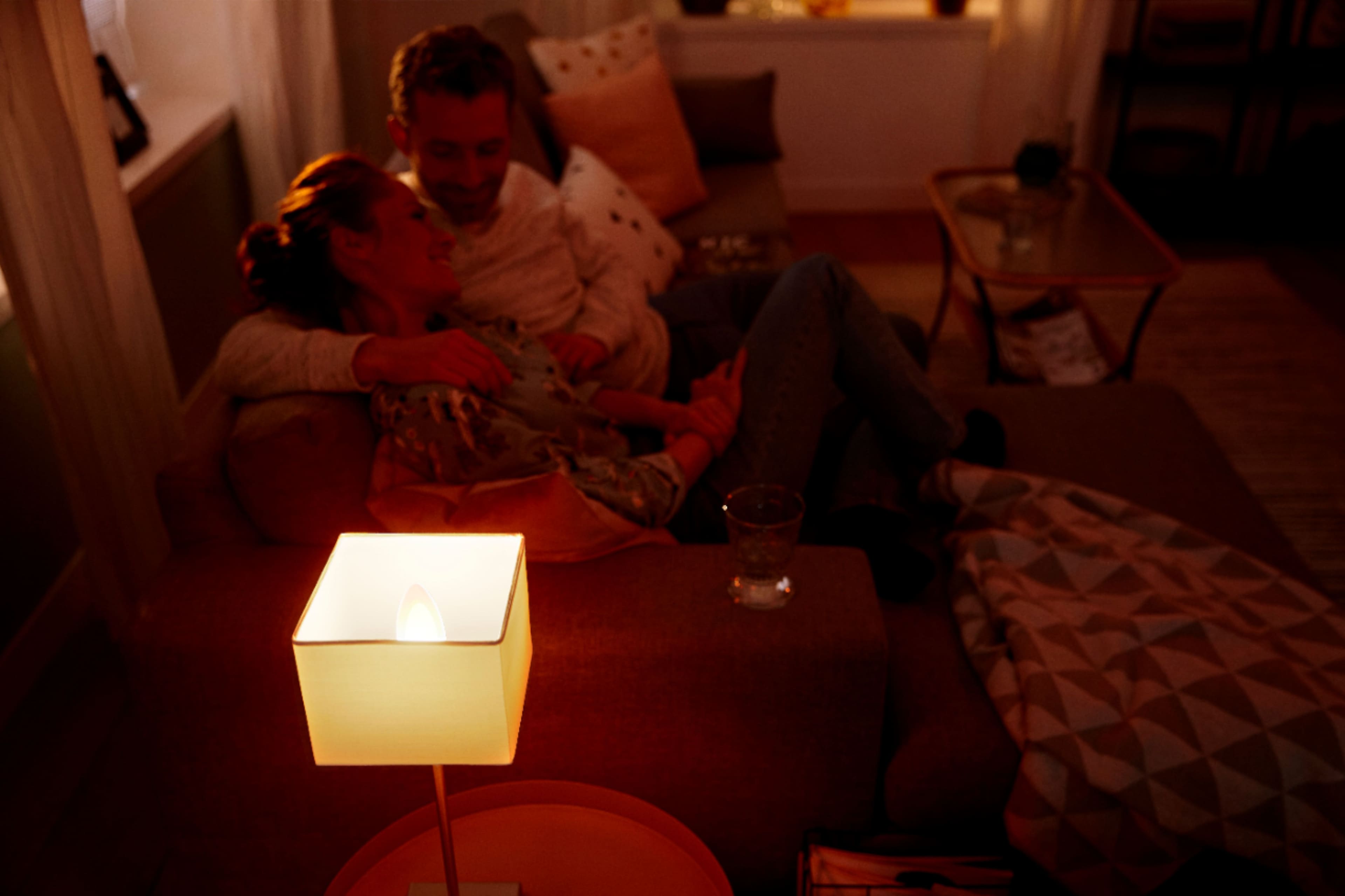 Alt View 14. Philips - Geek Squad Certified Refurbished Hue E12 Smart LED Bulb - White and Color Ambiance.