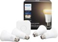 Left Zoom. Philips - Geek Squad Certified Refurbished Hue White Ambiance A19 LED Bulbs Starter Kit - White.