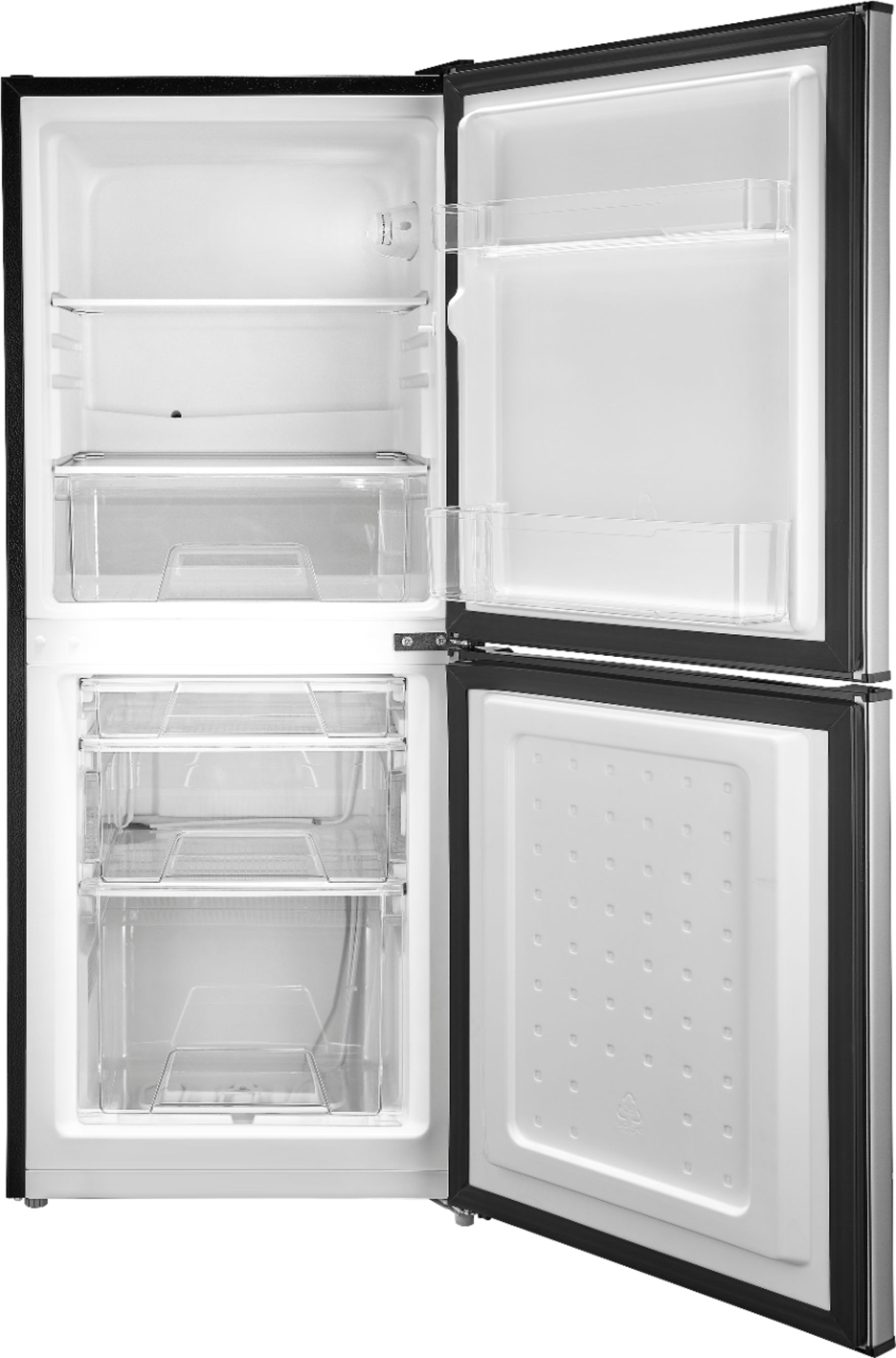 Compact Refrigerator 4.0 Cu Ft 2 Door Mini Fridge with Freezer For  Apartment, Dorm, Office, Family, Basement, Garage, Black