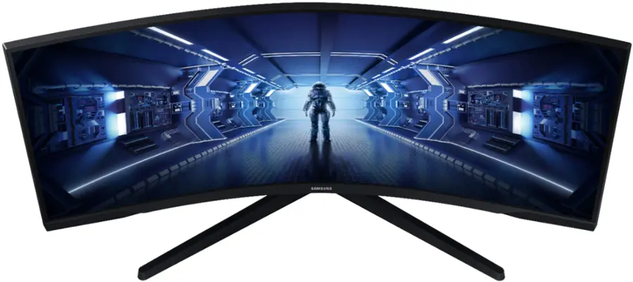 Alt View 20. Samsung - 34” Odyssey G5 1000R Curved 1ms 165Hz QHD FreeSync Prem Gaming Monitor - Black.