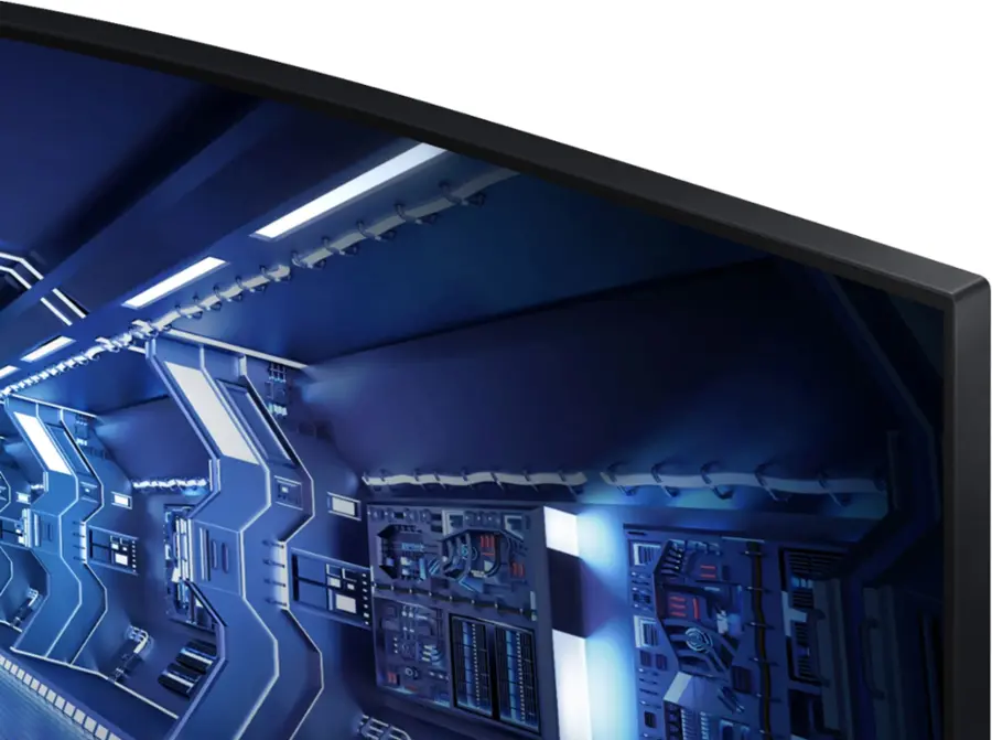 Alt View 23. Samsung - 34” Odyssey G5 1000R Curved 1ms 165Hz QHD FreeSync Prem Gaming Monitor - Black.