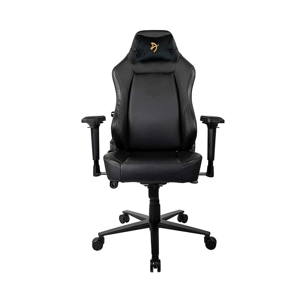 Alt View 11. Arozzi - Primo Premium PU Leather Gaming/Office Chair - Black - Gold Accents.