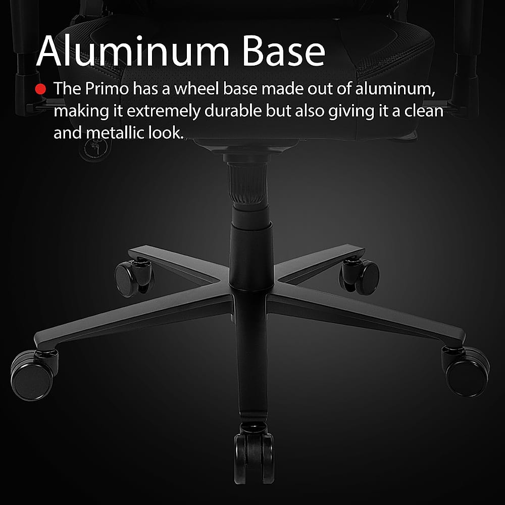 Best Buy Arozzi Primo Premium PU Leather Gaming/Office Chair Black Gold Accents PRIMOPUGD