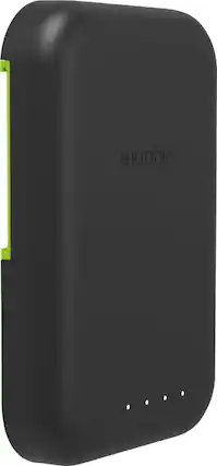 Front. mophie - Juice Pack Connect 5,000 mAh Portable Battery for Qi-enabled Smartphones - Black.