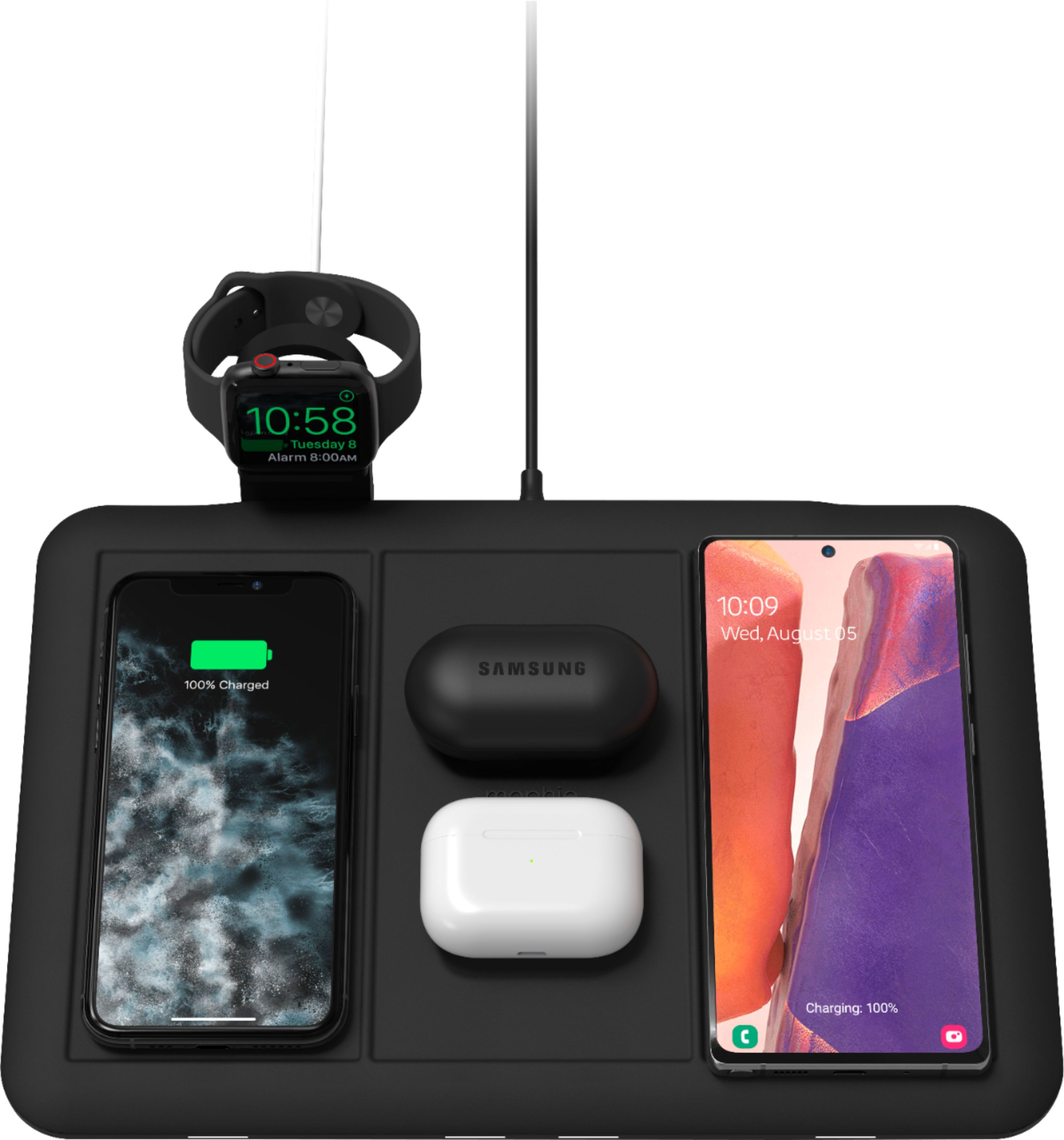Scheiden lancering Stof mophie 4-in-1 Universal Wireless Charging Mat Black 401306598 - Best Buy