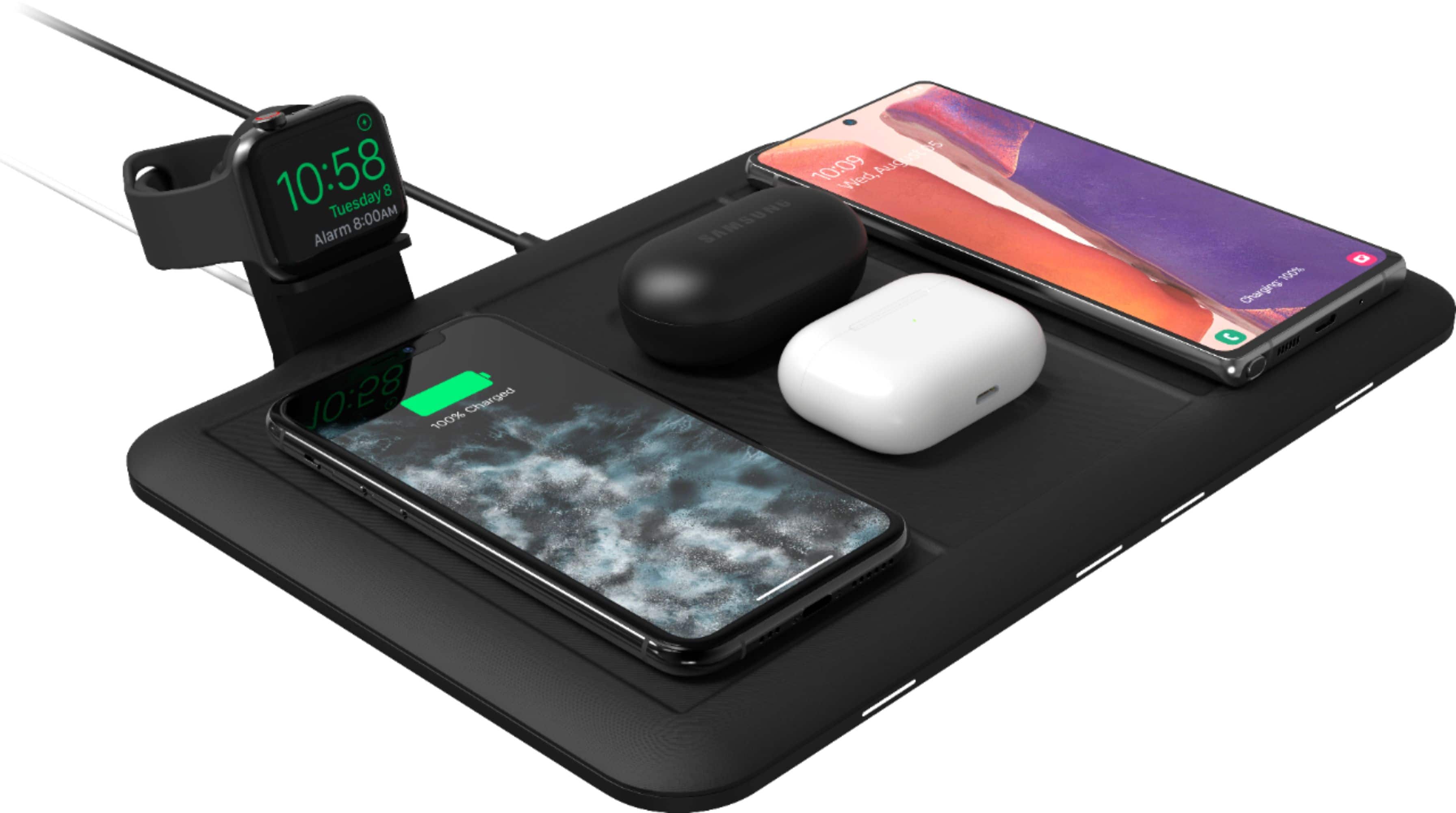 Alt View 15. mophie - 4-in-1 Universal Wireless Charging Mat - Black.