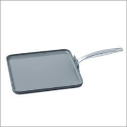 GreenPan - Chatham Ceramic Nonstick 11" Open Square Griddle - Grey - Angle_Zoom
