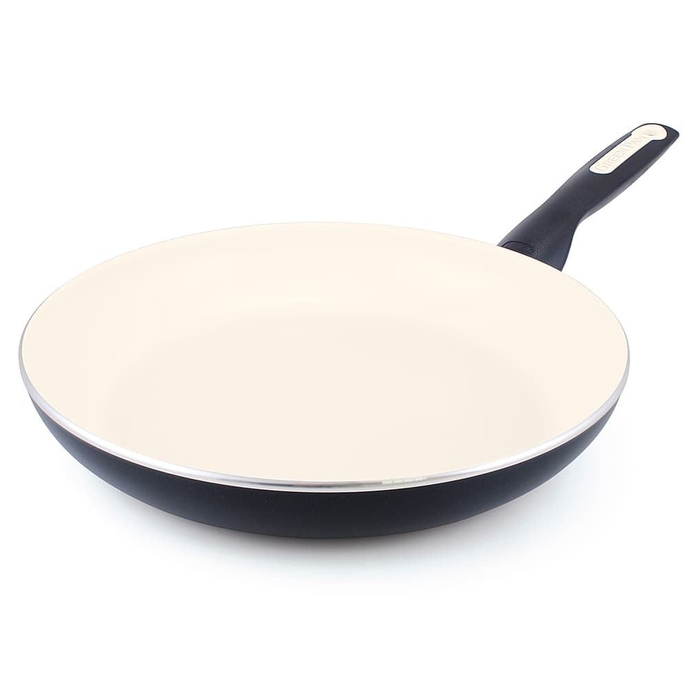 Angle View: GreenPan - Chatham Ceramic Nonstick 11" Open Frypan - Grey