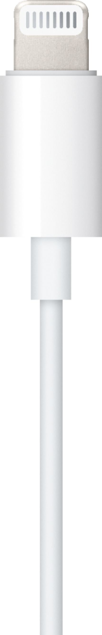 Apple 3.94' Lightning to 3.5mm Audio Cable White MXK22AM/A - Best Buy