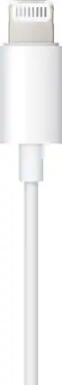 Front. Apple - 3.94' Lightning to 3.5mm Audio Cable - White.