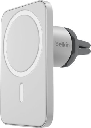 Belkin - MagSafe Vent Mount Pro - Car Phone Holder for iPhone 15, 14, 13 Pro, Pro Max, & Mini - Magnetic Phone Mount for Car - Gray