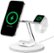 Alt View Zoom 11. Belkin - BOOSTCHARGE PRO 3 in 1 Wireless Charger with MagSafe for iPhone 14/13/12 Series Devices - White.
