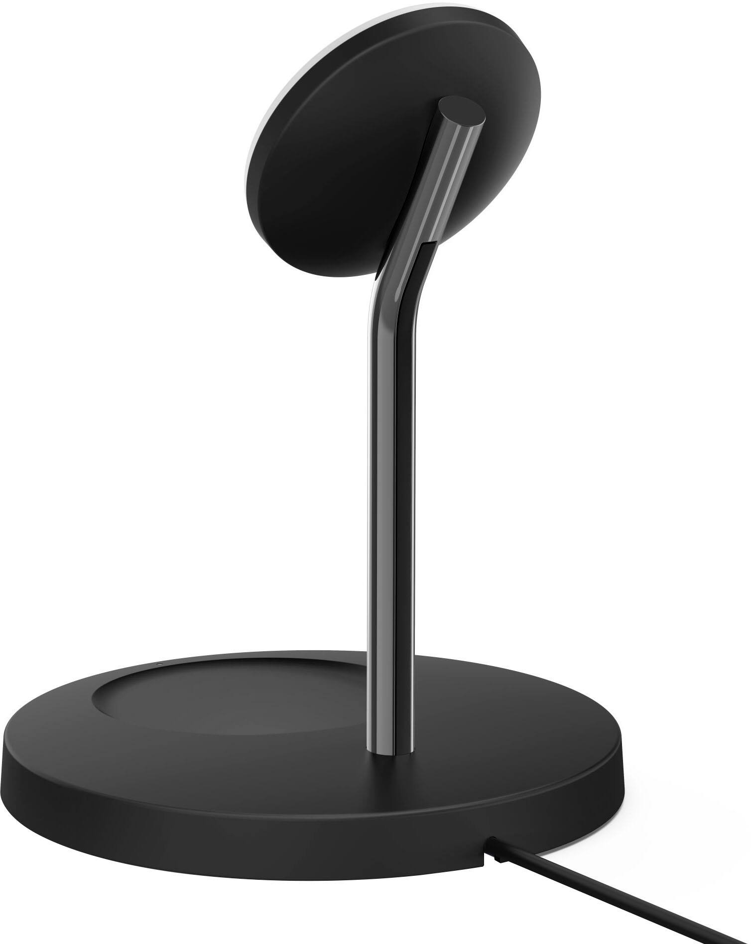 Alt View 12. Belkin - MagSafe 2-in-1 Wireless Charging Stand - Fast Charging for Apple iPhone 15, 14, 13 & 12 series & AirPods - Black.