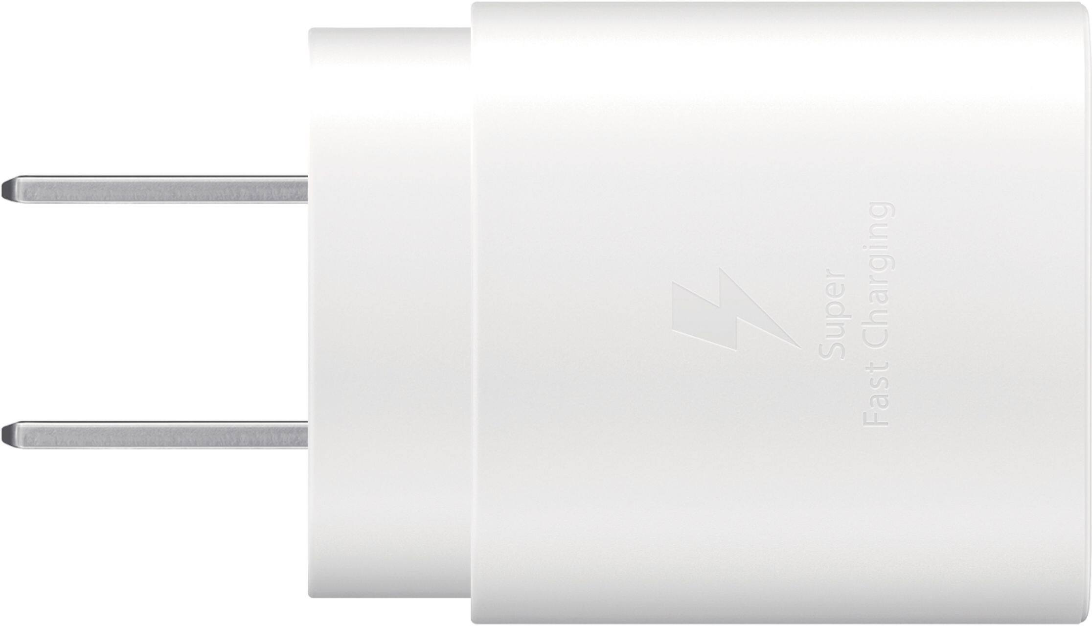 Alt View 11. Samsung - 25W Super Fast Charging Wall Charger USB-C - White.