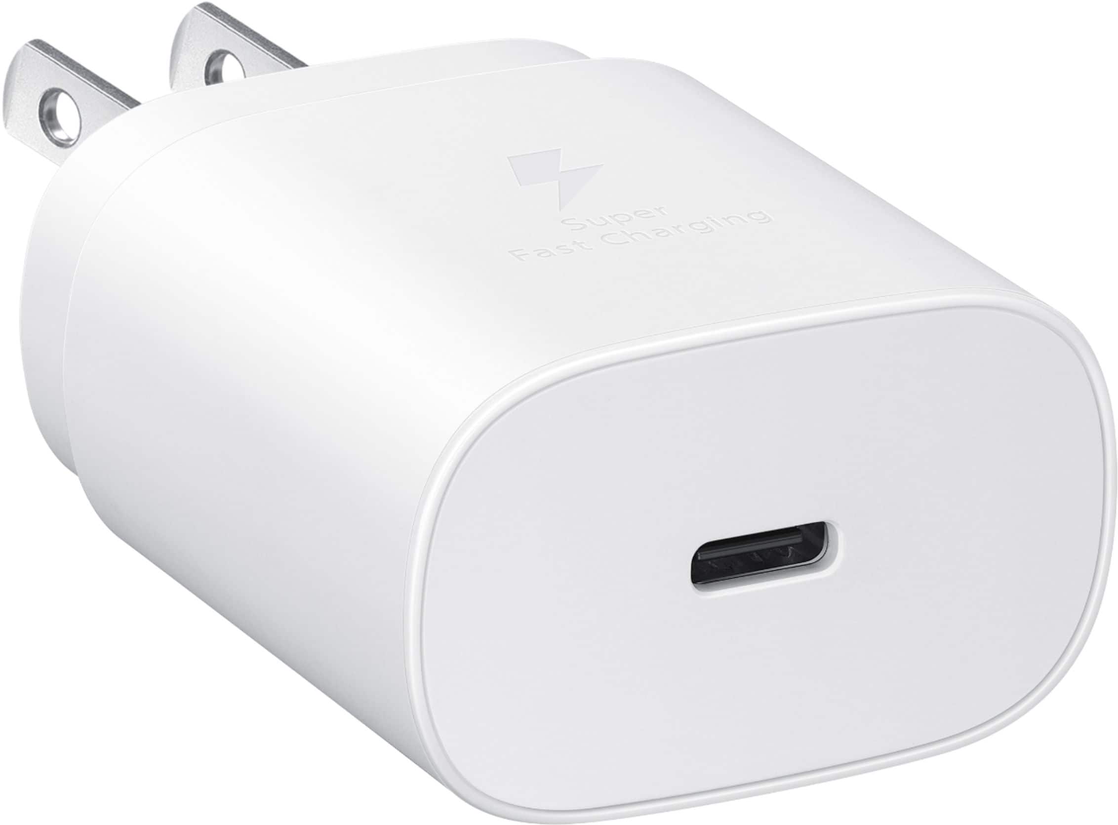 Alt View 13. Samsung - 25W Super Fast Charging Wall Charger USB-C - White.