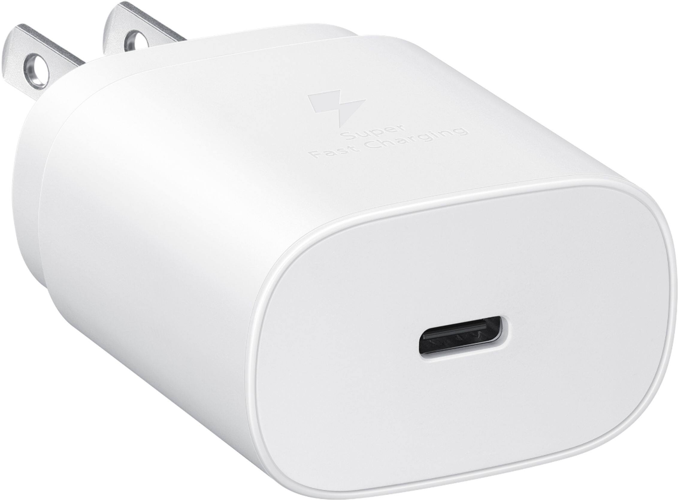 Alt View 13. Samsung - 25W Super Fast Charging Wall Charger USB-C - White.