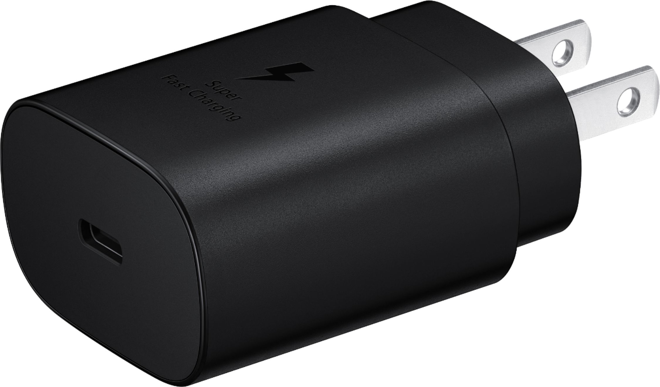 samlet set tung Hele tiden Samsung 25W Super Fast Charging Wall Charger USB-C Black EP-TA800NBEGUS -  Best Buy