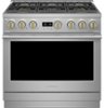 Monogram - 6.2 Cu. Ft. Freestanding Gas Convection Range with 6 Burners - Stainless steel
