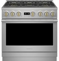 Monogram - 6.2 Cu. Ft. Freestanding Gas Convection Range with 6 Burners - Stainless Steel - Front_Zoom