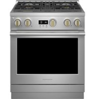 Monogram - 5.7 Cu. Ft. Freestanding Gas Convection Range with 4 Burners - Stainless Steel - Front_Zoom
