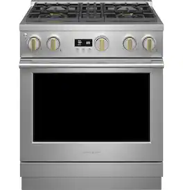 Monogram - 5.7 Cu. Ft. Freestanding Gas Convection Range with Steam Cleaning and 4 Burners - Stainless Steel