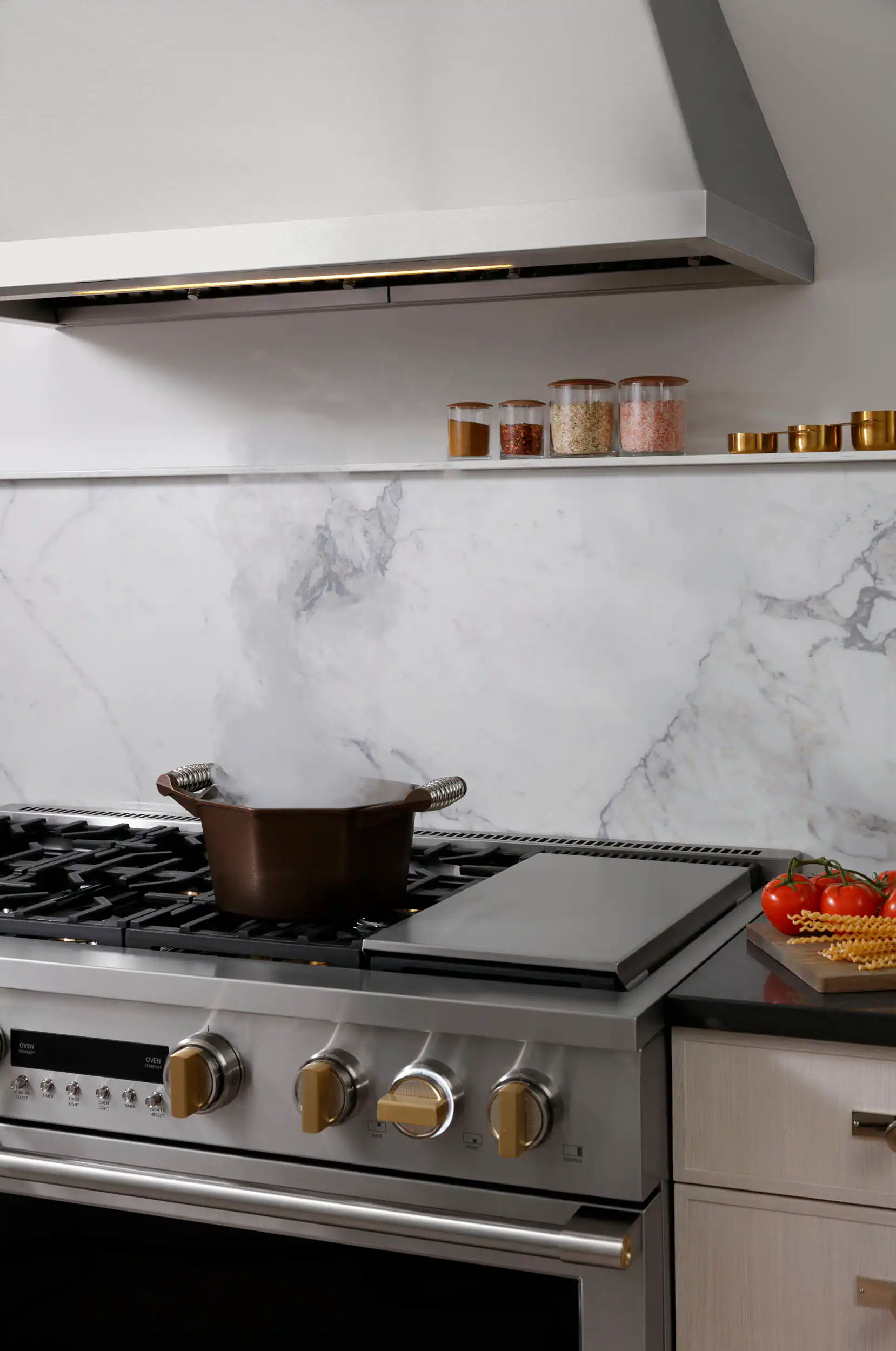 Alt View 17. Monogram - 8.25 Cu. Ft. Freestanding Double Oven Dual Fuel Convection Range with Self-Clean, Built-In Wi-fi, and 6 Burners - Stainless Steel.