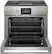 Left. Monogram - 5.7 Cu. Ft. Freestanding Dual Fuel Convection Range with Self-Clean and 4 Burners - Stainless Steel.