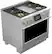 Alt View 15. Monogram - 5.7 Cu. Ft. Freestanding Dual Fuel Convection Range with Self-Clean and 4 Burners - Stainless Steel.