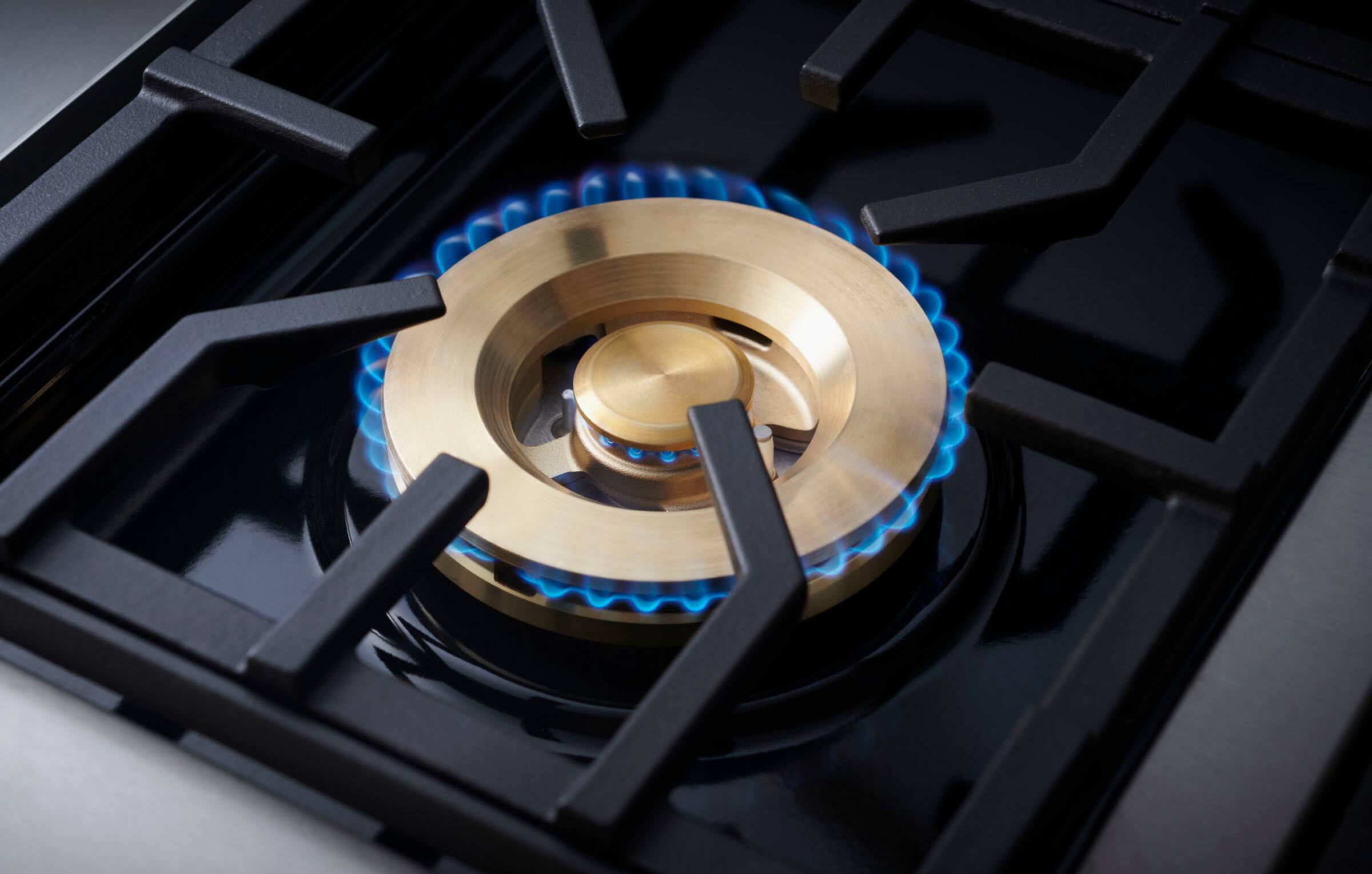 Alt View 27. Monogram - 5.7 Cu. Ft. Freestanding Dual Fuel Convection Range with Self-Clean and 4 Burners - Stainless Steel.