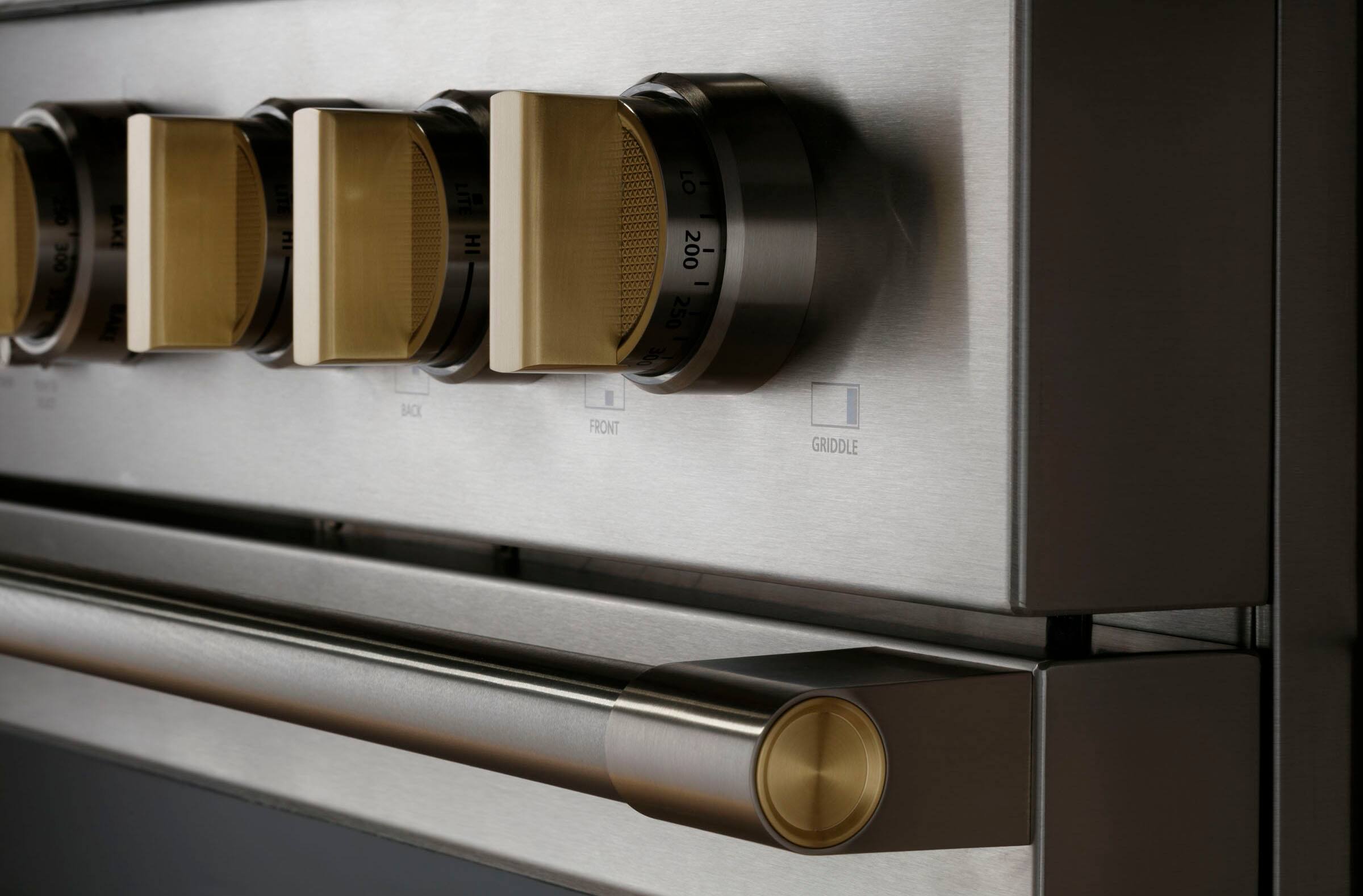 Alt View 18. Monogram - 5.7 Cu. Ft. Freestanding Dual Fuel Convection Range with Self-Clean and 4 Burners - Stainless Steel.