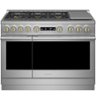 Monogram - 8.9 Cu. Ft. Freestanding Double Oven Gas Convection Range with 6 Burners - Stainless steel