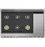 Alt View 12. Monogram - 8.9 Cu. Ft. Freestanding Double Oven Gas Convection Range with 6 Burners - Stainless Steel.