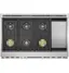 Alt View 13. Monogram - 8.9 Cu. Ft. Freestanding Double Oven Gas Convection Range with 6 Burners - Stainless Steel.