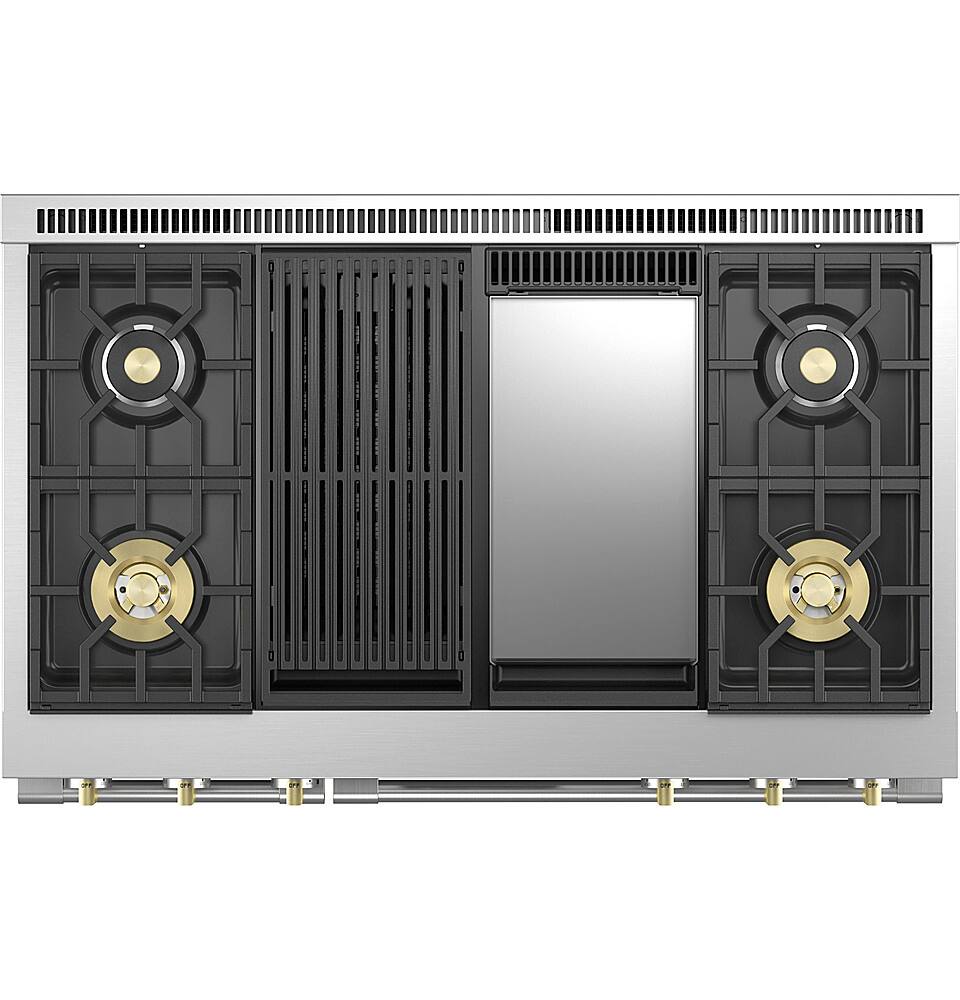 Alt View 13. Monogram - 8.25 Cu. Ft. Freestanding Double Oven Dual Fuel Convection Range with Self-Clean, Built-In Wi-Fi, and 4 Burners - Stainless Steel.