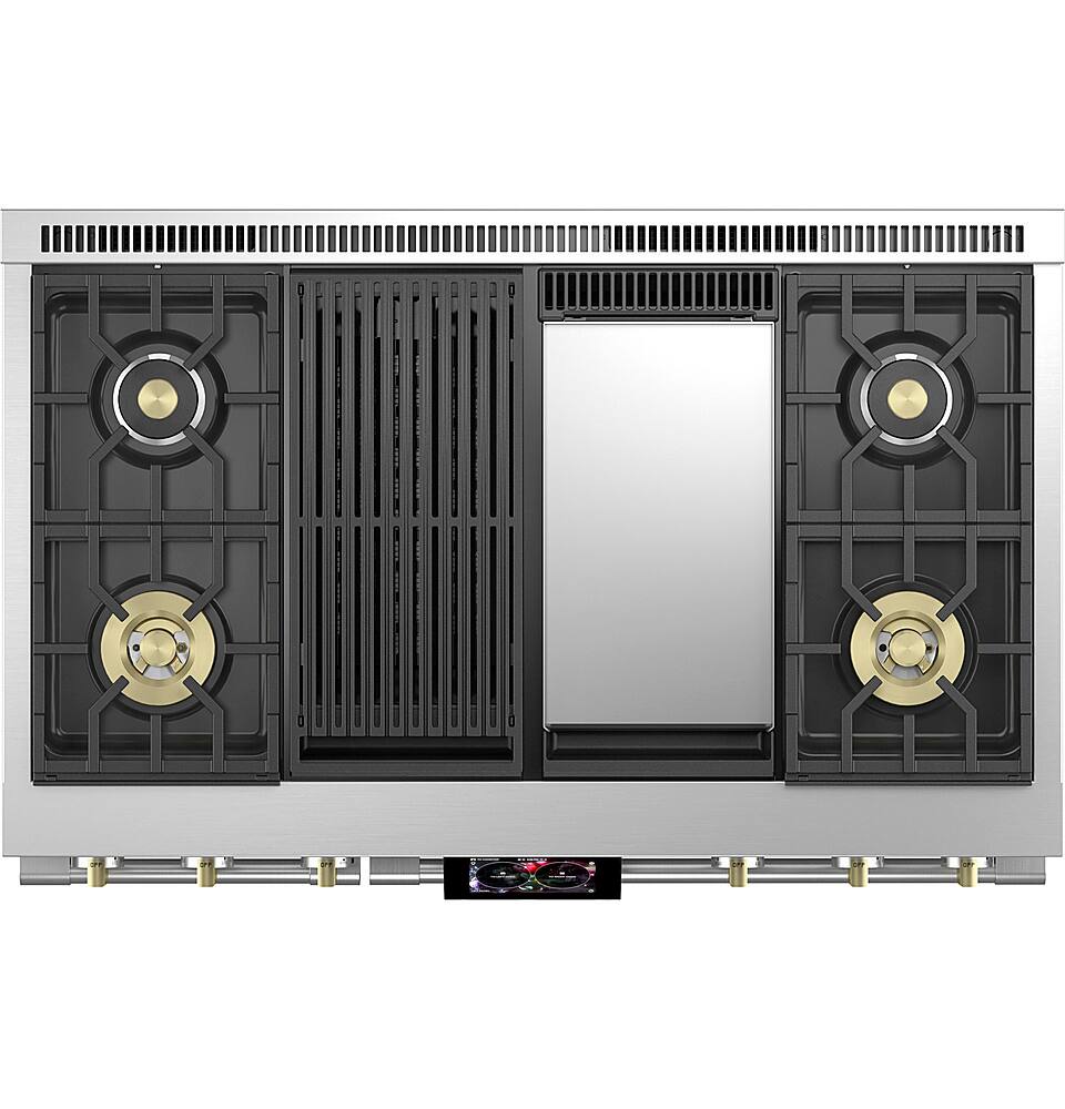 Alt View 14. Monogram - 8.25 Cu. Ft. Freestanding Double Oven Dual Fuel Convection Range with Self-Clean, Built-In Wi-Fi, and 4 Burners - Stainless Steel.