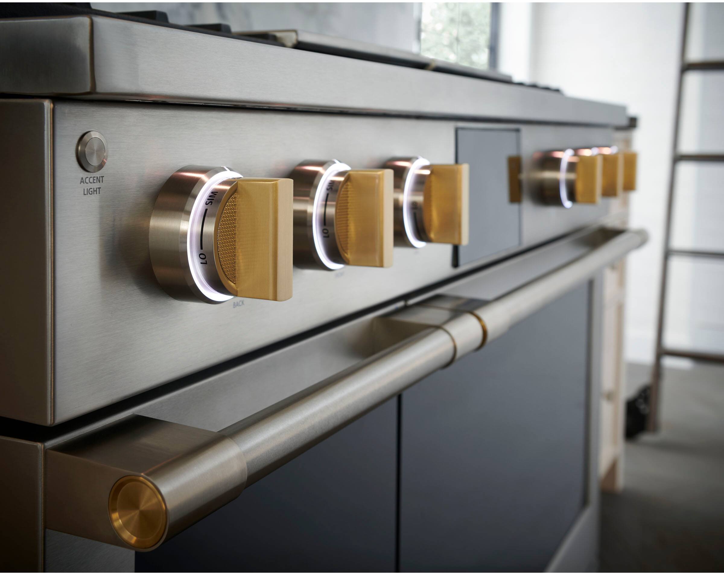 Alt View 29. Monogram - 8.25 Cu. Ft. Freestanding Double Oven Dual Fuel Convection Range with Self-Clean, Built-In Wi-Fi, and 4 Burners - Stainless Steel.