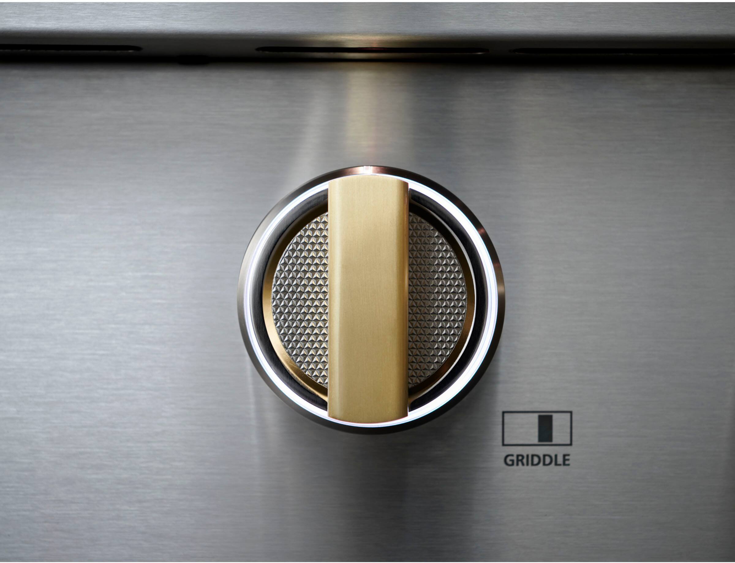 Alt View 30. Monogram - 8.25 Cu. Ft. Freestanding Double Oven Dual Fuel Convection Range with Self-Clean, Built-In Wi-Fi, and 4 Burners - Stainless Steel.