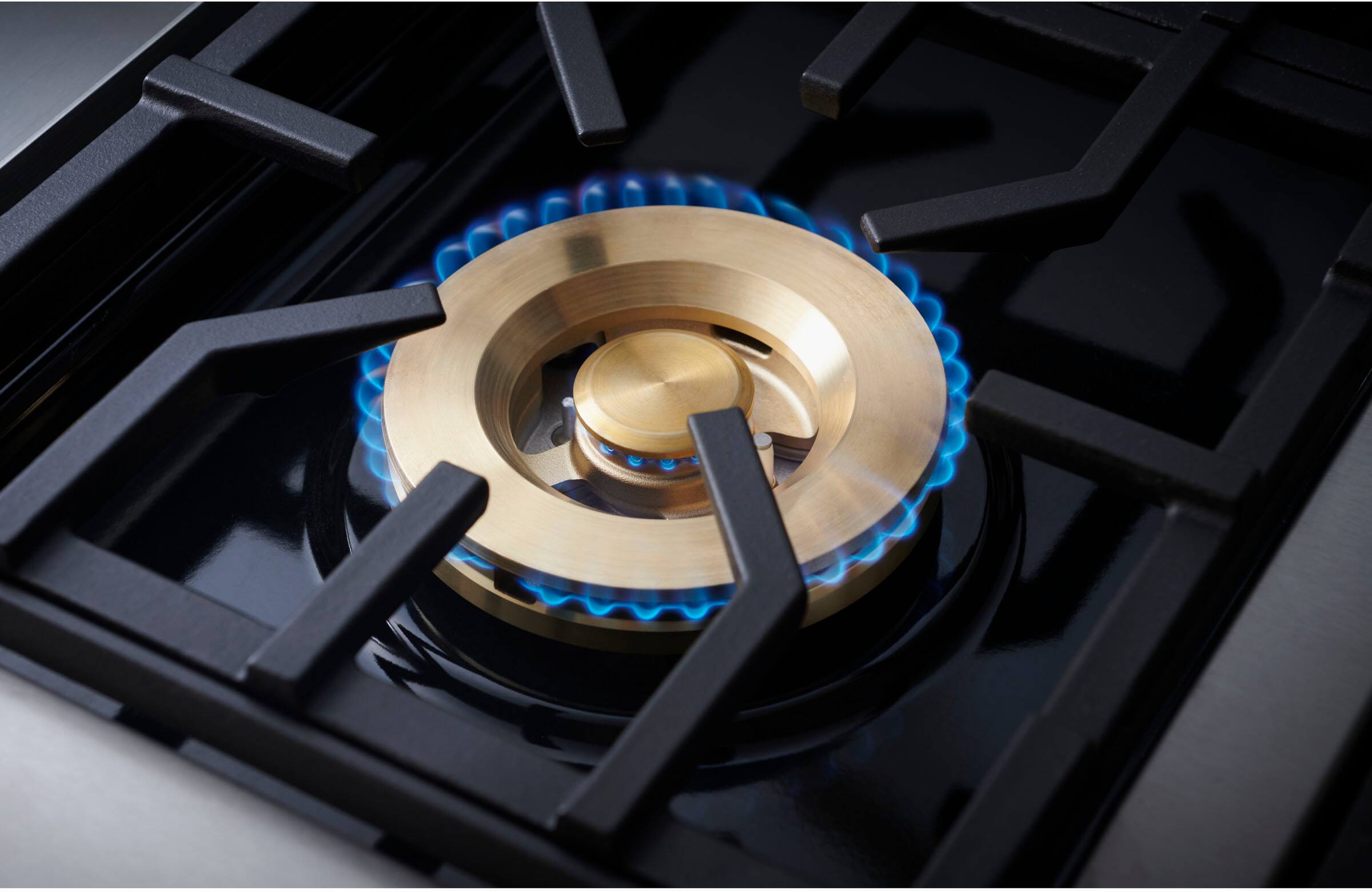 Alt View 32. Monogram - 8.25 Cu. Ft. Freestanding Double Oven Dual Fuel Convection Range with Self-Clean, Built-In Wi-Fi, and 4 Burners - Stainless Steel.