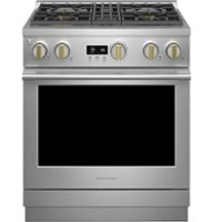 Monogram - 5.3 Cu. Ft. Freestanding Dual Fuel Convection Range with Self-Clean, Built-In Wi-Fi, and 4 Burners - Stainless Steel - Front_Zoom