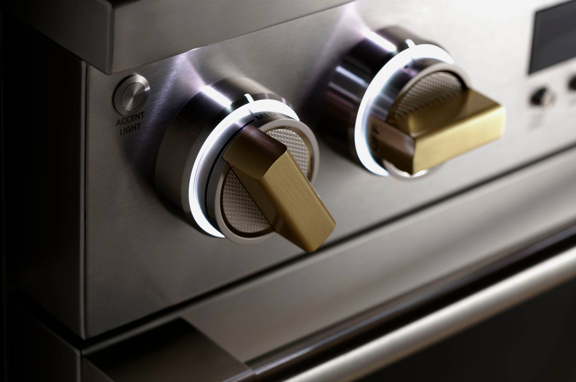 Alt View 17. Monogram - 5.3 Cu. Ft. Freestanding Dual Fuel Convection Range with Self-Clean, Built-In Wi-Fi, and 4 Burners - Stainless Steel.