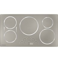 Monogram - 36" Built-In Electric Induction Cooktop with 5 Elements - Silver - Front_Zoom