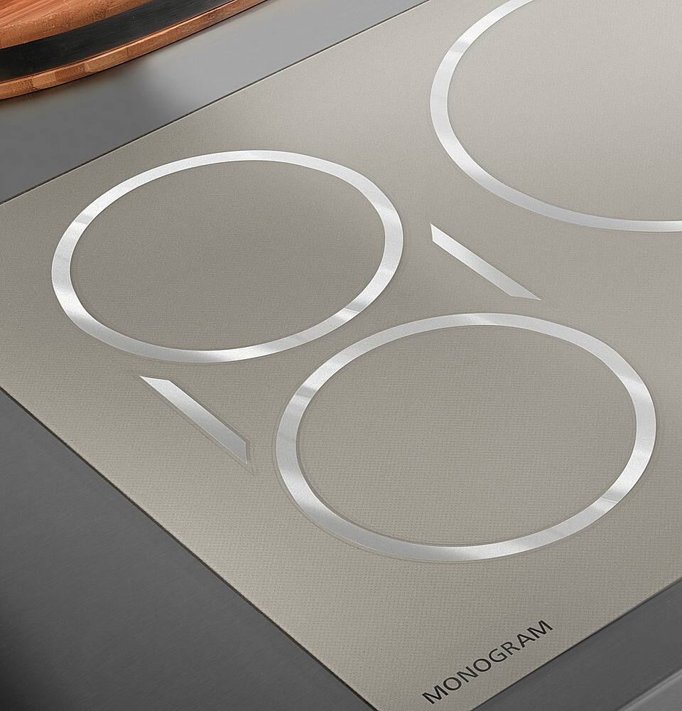 Alt View 18. Monogram - 36" Built-In Electric Induction Cooktop with 5 Elements - Silver.