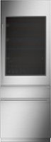 Monogram - 106-Bottle Built-In Dual Zone Wine Cooler - Stainless Steel - Front_Zoom