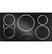 Front. Monogram - 36" Built-In Electric Induction Cooktop with 5 Elements - Black Graphite.