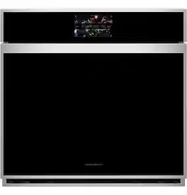 Monogram - Minimalist 30" Built-In Single Electric Convection Wall Oven with No-Preheat Air Fry and Voice Control - Stainless Steel