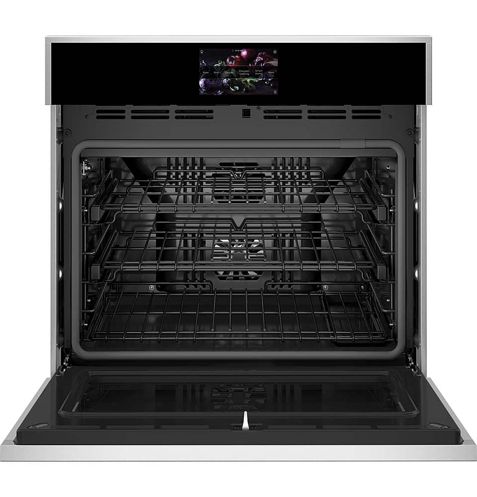 Alt View 11. Monogram - Minimalist 30" Built-In Single Electric Convection Wall Oven with No-Preheat Air Fry - Stainless Steel.