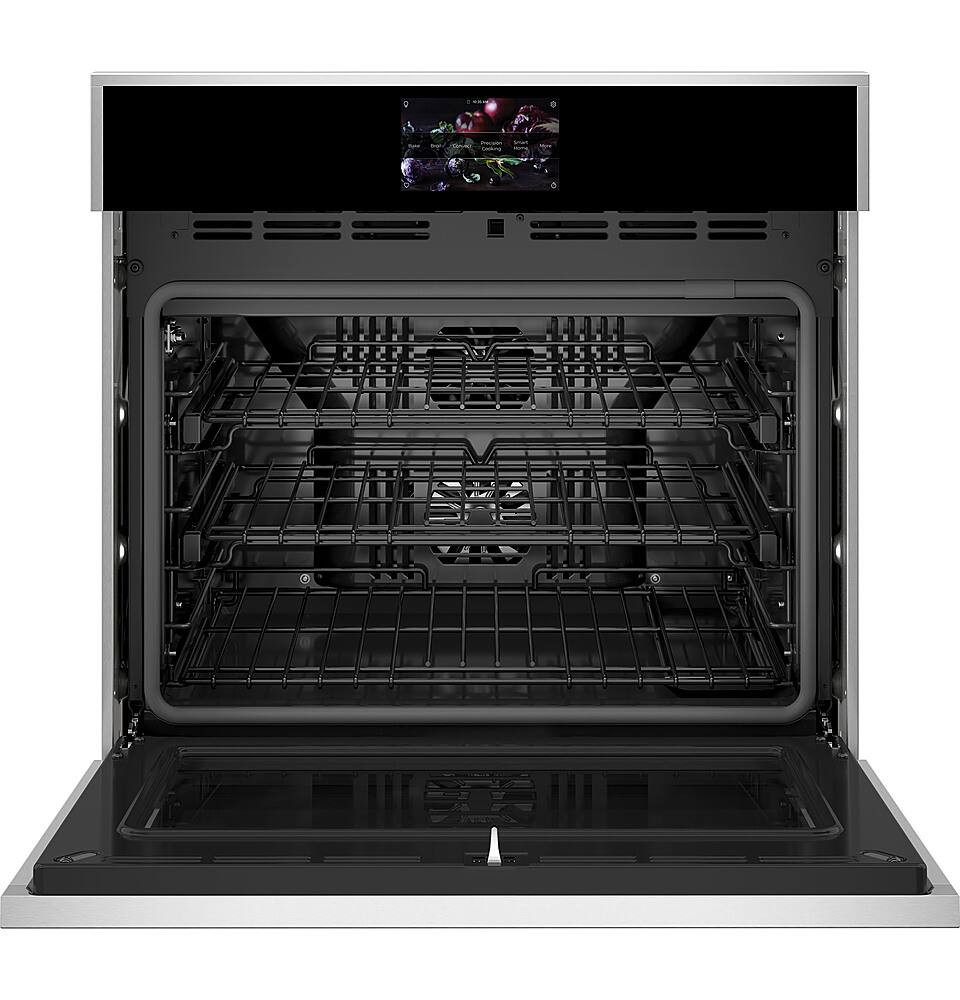 Alt View 11. Monogram - Minimalist 30" Built-In Single Electric Convection Wall Oven with No-Preheat Air Fry - Stainless Steel.